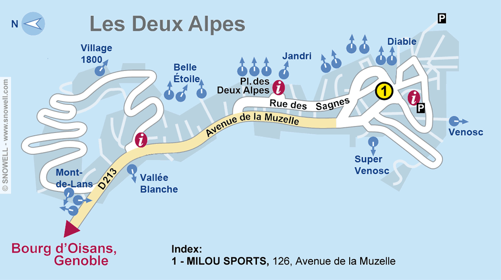 Ski Hire Les Deux Alpes SNOWELL