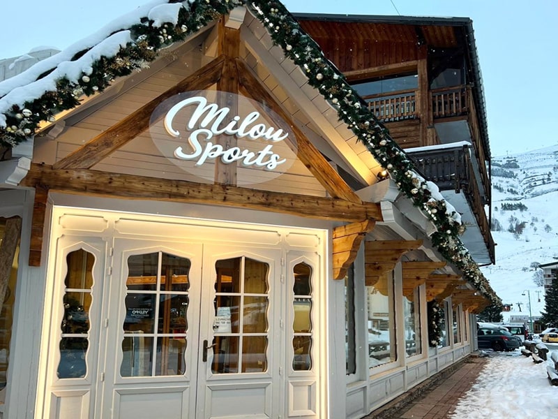 Ski hire shop Milou Sports in 126, Avenue de la Muzelle, Les Deux Alpes