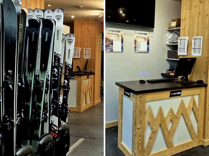 Ski hire shop Ekosport-Rent O'Centre in 23 Place de l'Église, Chamonix