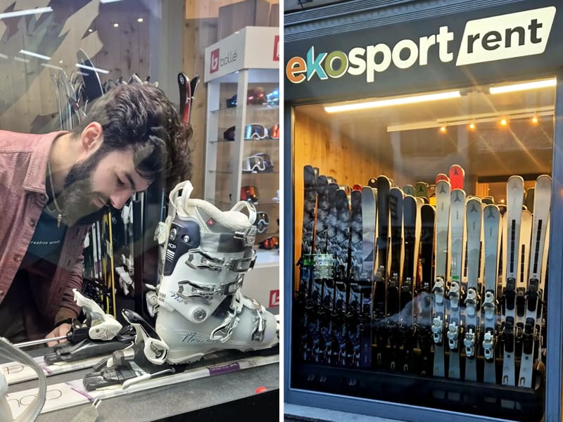 Ski hire shop Ekosport-Rent O'Centre in 23 Place de l'Église, Chamonix