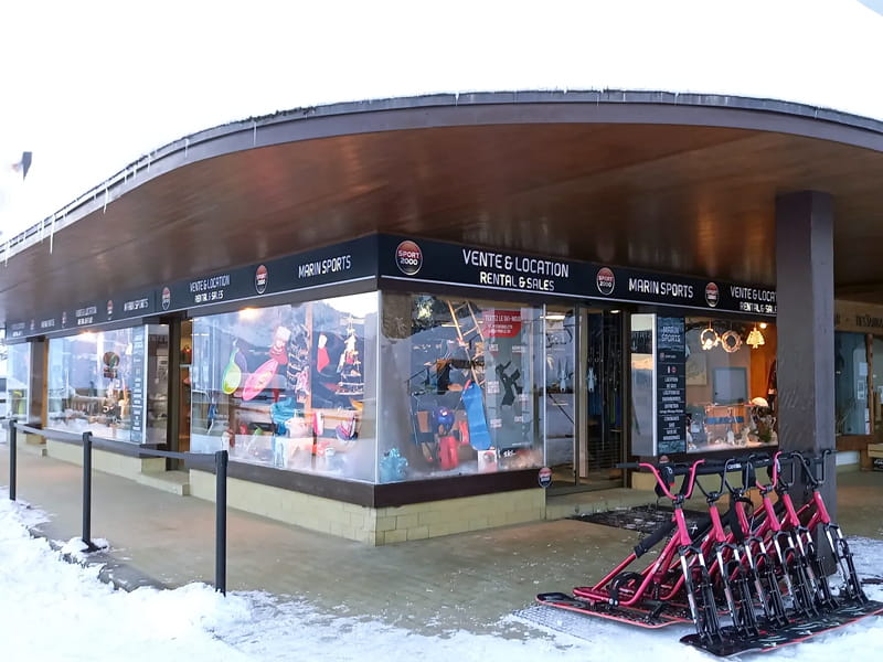 Ski hire shop Marin Sports in 2804 Route de la Cry Cuchet - Pied des Pistes, Combloux