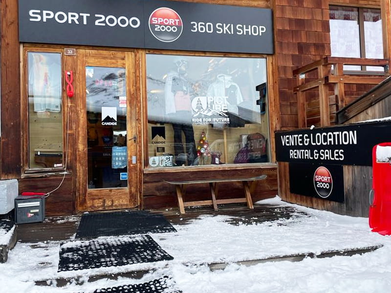 Ski hire shop 360 Skishop in 33 promenade du Festival, Avoriaz