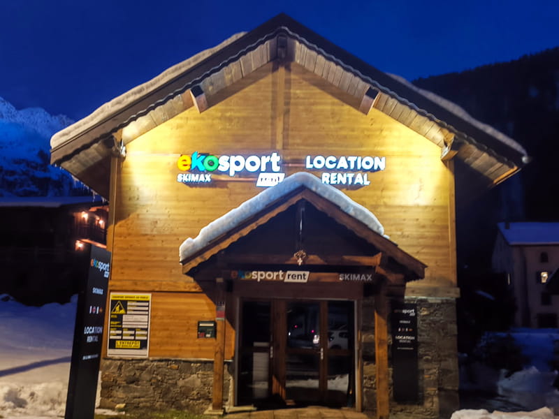 Ski hire shop Ekosport-Rent Skimax in 34 Chemin des Arberons, Argentière