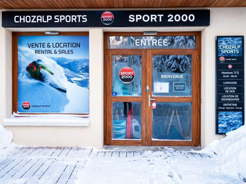 Ski hire shop Chozal'P Sports in 350 Route des Combes - Hauteluce Village, Hauteluce
