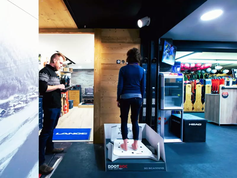 Ski hire shop Mathias Sports in 60 Taille de Mas du Pleney, Morzine