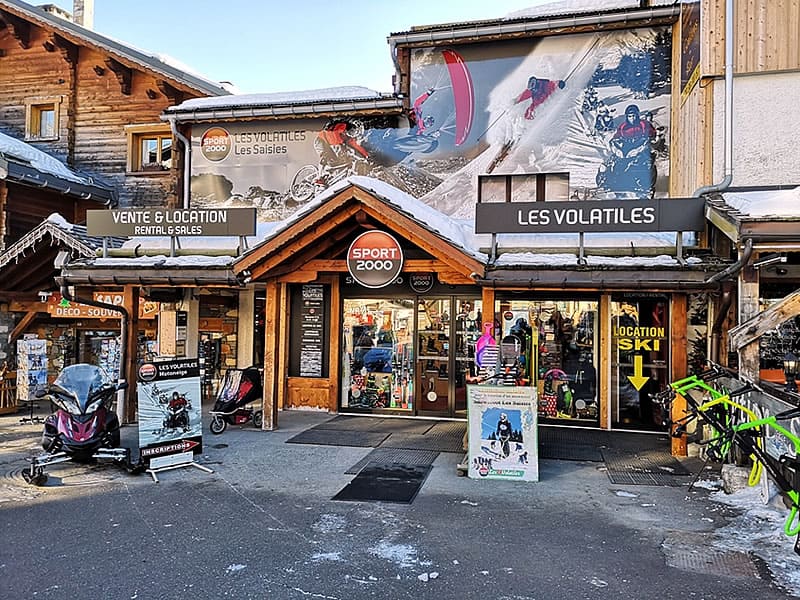 Ski hire shop Les Volatiles in Avenue des J.O., Les Saisies