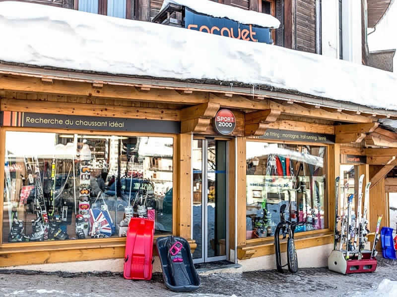 Ski hire shop Anouk Socquet Sports in Carrefour de Rochebrune, Megève