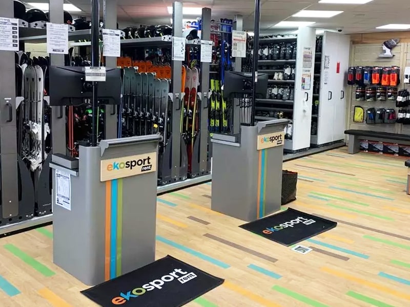Ski hire shop Ekosport-Rent Les Bergers in Centre Commercial des Bergers, Alpe d’Huez