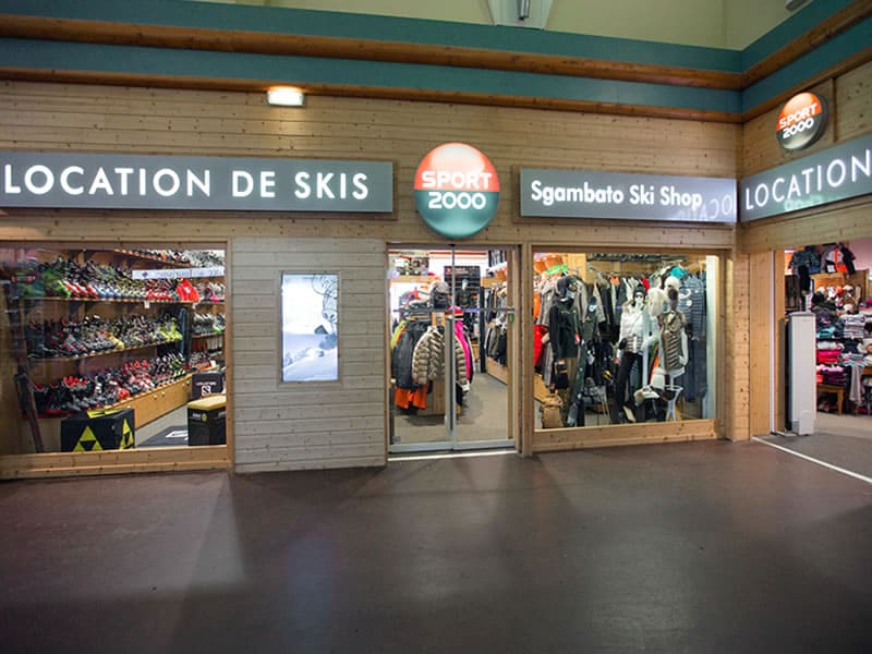 Ski hire shop Sgambato Ski Shop in Centre Commercial la Roche Béranger, Chamrousse