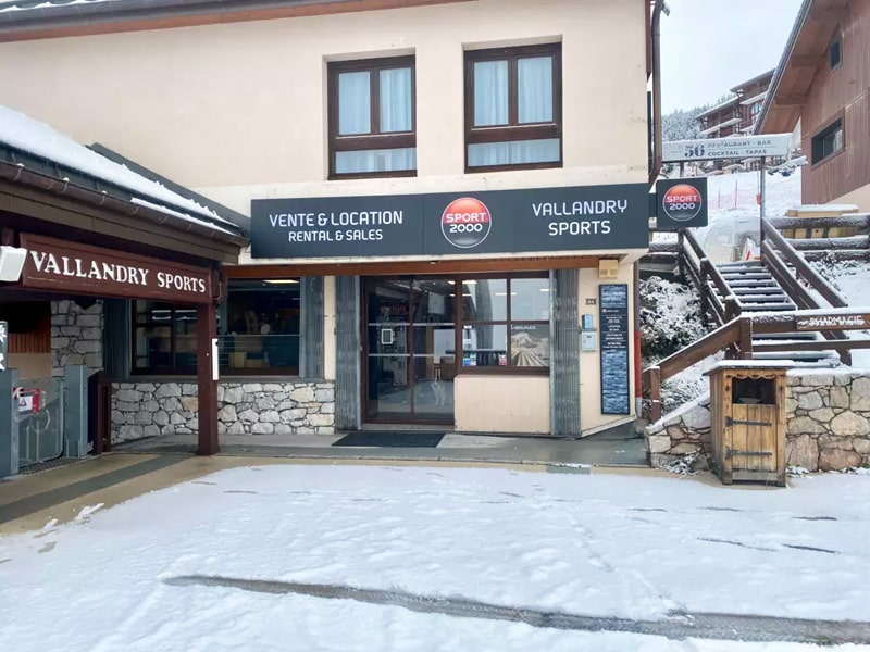 Ski hire shop Vallandry Sports in Centre commercial Vallandry, Peisey Vallandry