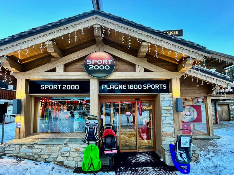 Ski hire shop Plagne 1800 Sports in Départ des pistes, La Plagne 1800