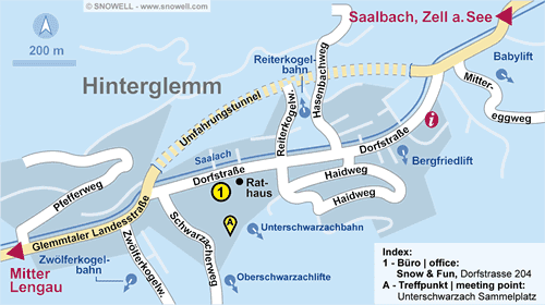 Resort Map Hinterglemm