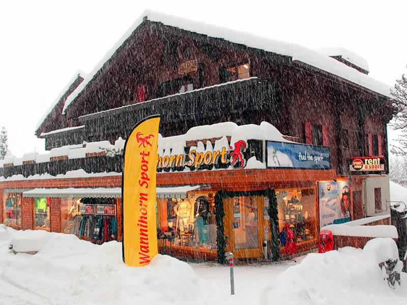 Ski hire shop Wannihorn Sport in Dorfzentrum Grächen 169, Grächen