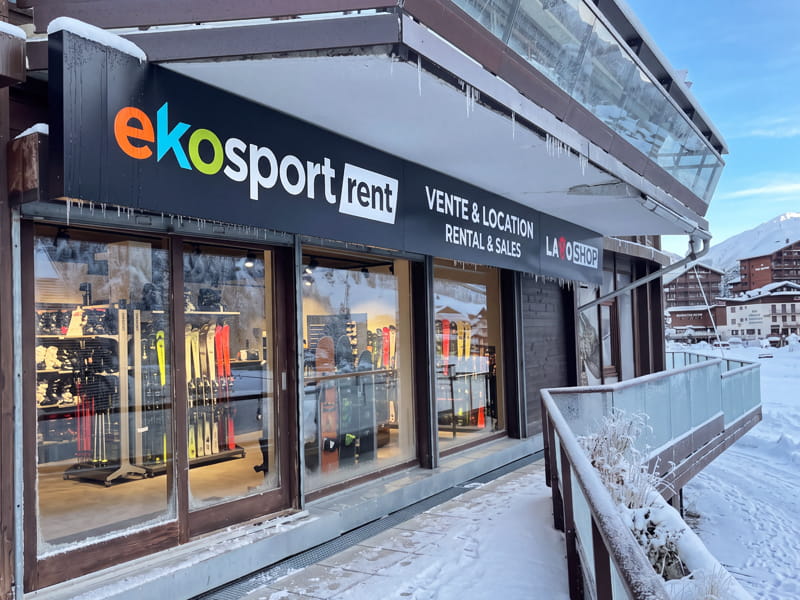 Ski hire shop Ekosport-Rent Laboshop in Galerie du Palafour, Niveau 0, Tignes Le Lac