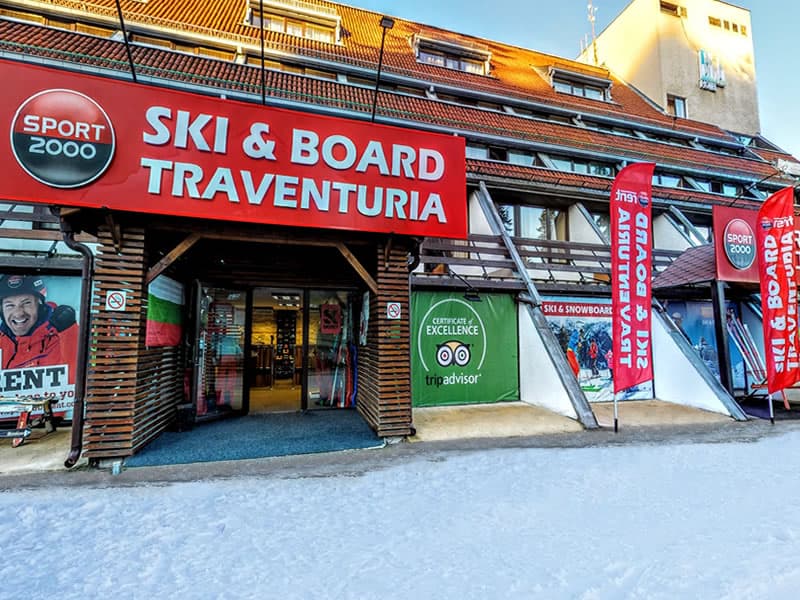 Ski hire shop Ski & Board Traventuria - Ski Borovets in Hotel Ela, Borovets