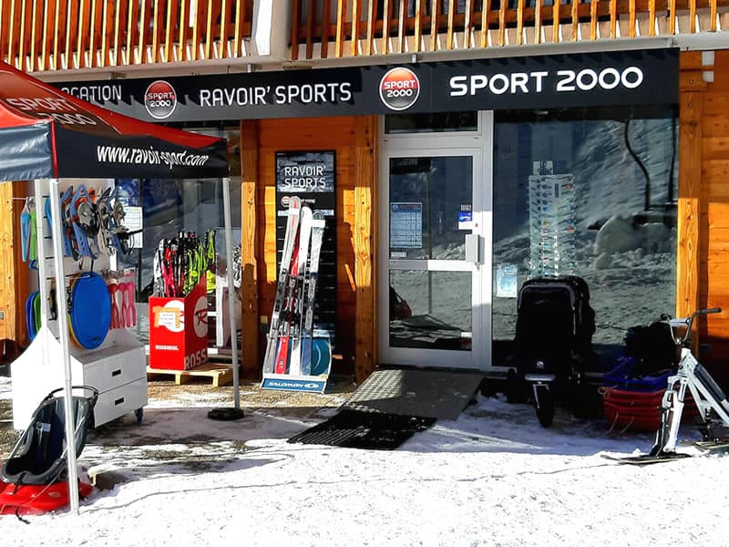 Ski hire shop Ravoir’Sports in L’Alouette, Saint Francois Longchamp