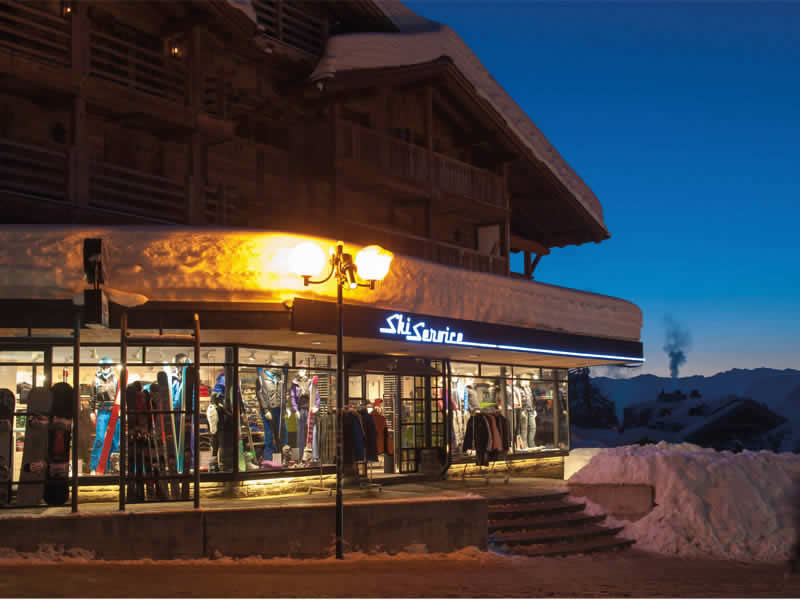 Ski hire shop Ski Service in La Vallée Blanche, Verbier