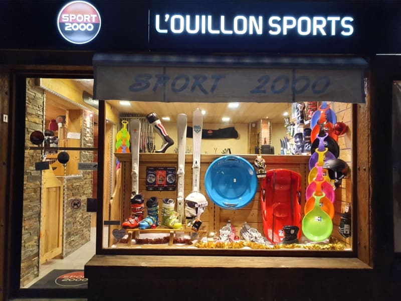 Ski hire shop L'Ouillon Sports in Les Gentianes - Le Bourg, Saint Sorlin d Arves