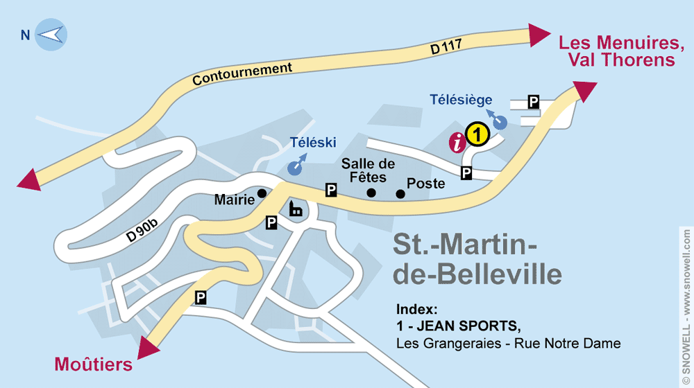 Ski Hire Saint Martin de Belleville SNOWELL