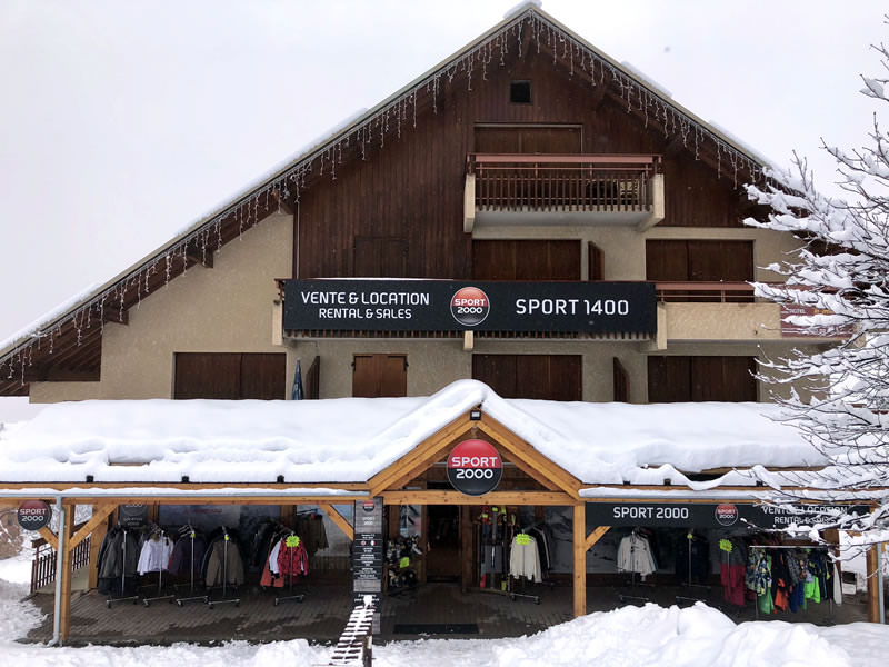 Ski hire shop Sport 1400 in Les Près, Puy Saint Vincent 1400