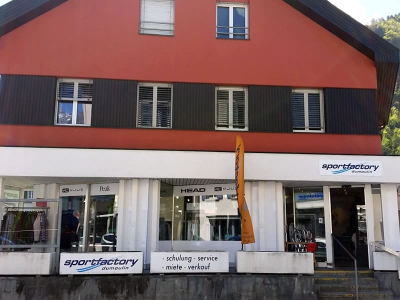 Ski hire shop Sportfactory Dumoulin in Maienfelderstrasse 4 [in Bad Ragaz], Wangs