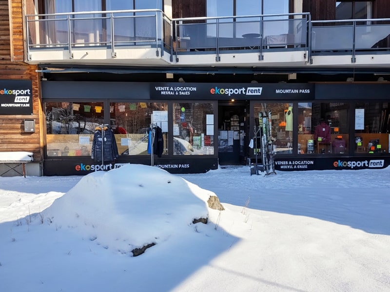 Ski hire shop Ekosport-Rent Mountain Pass in Montée du roc blanc, Orcieres Merlettes