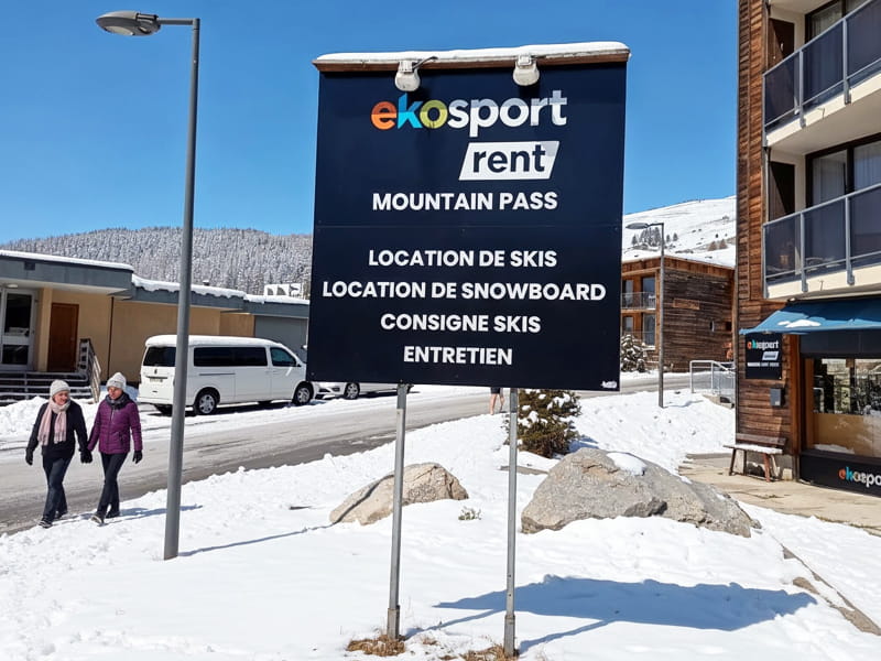 Ski hire shop Ekosport-Rent Mountain Pass in Montée du roc blanc, Orcieres Merlettes