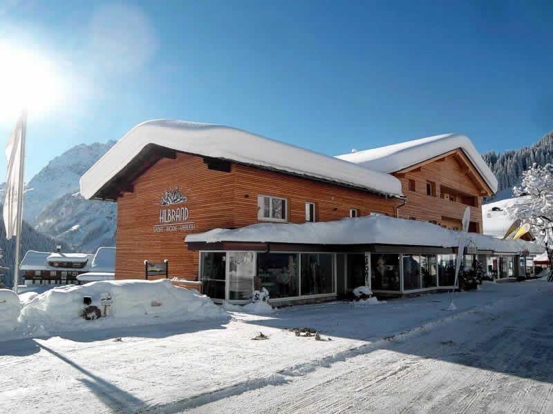 Ski hire shop Sport Hilbrand in Moosstrasse 7 [Talstation Walmendingerhornbahn], Kleinwalsertal - Mittelberg