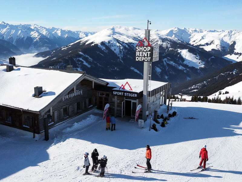 Ski hire shop Sport Steger Resterkogel in Pass Thurn 58 (Bergstation Panoramabahn), Mittersill