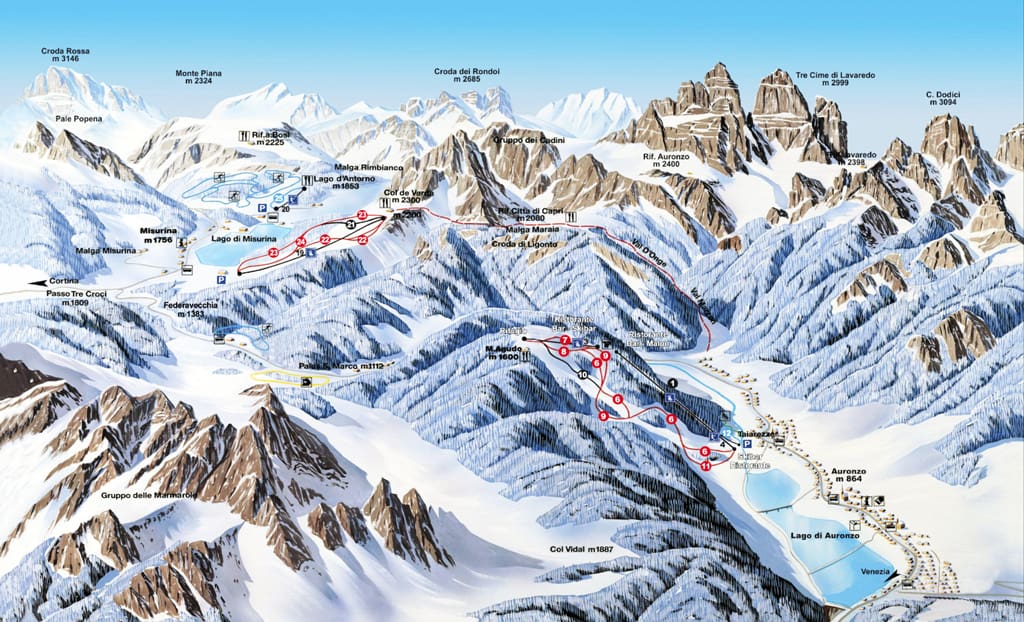 Skimap Auronzo di Cadore