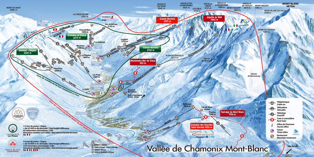 Skimap Chamonix - Les Praz