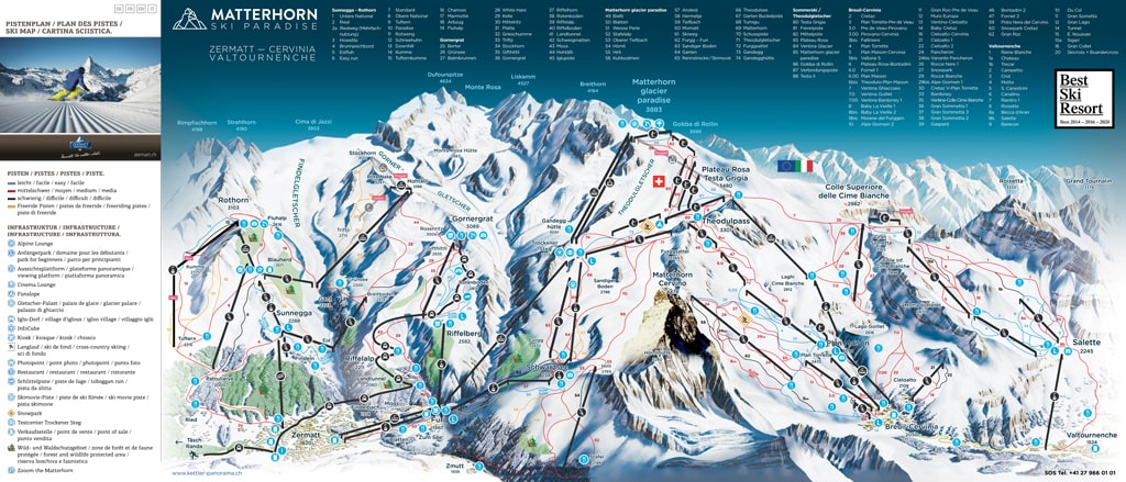 Skimap Zermatt