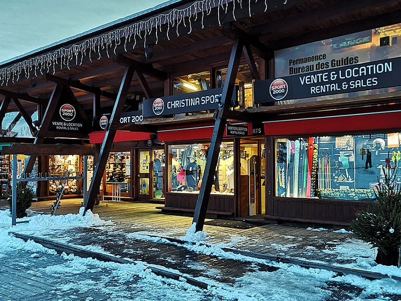 Ski hire shop Christina Sports in Place du soleil - Funiculaire Arc-en-ciel, Les Arcs 1600