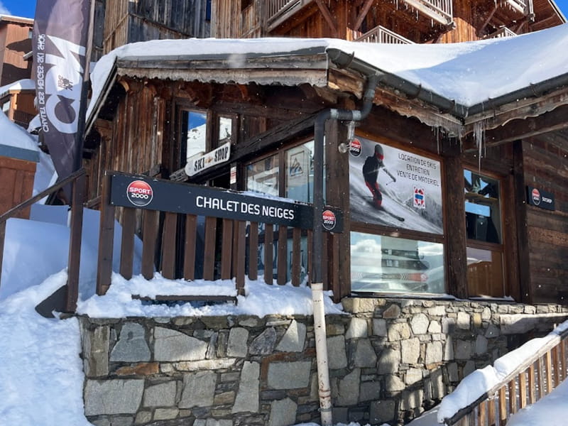 Ski hire shop Chalet des Neiges Ski Shop in Résidence Chalet des Neiges - Rue de Gebroulaz, Val Thorens