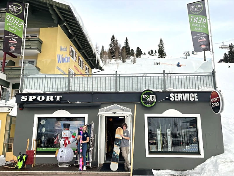 Ski hire shop Sport Gefäll Filiale Grünwaldkopf in Römerstrasse 9, Obertauern