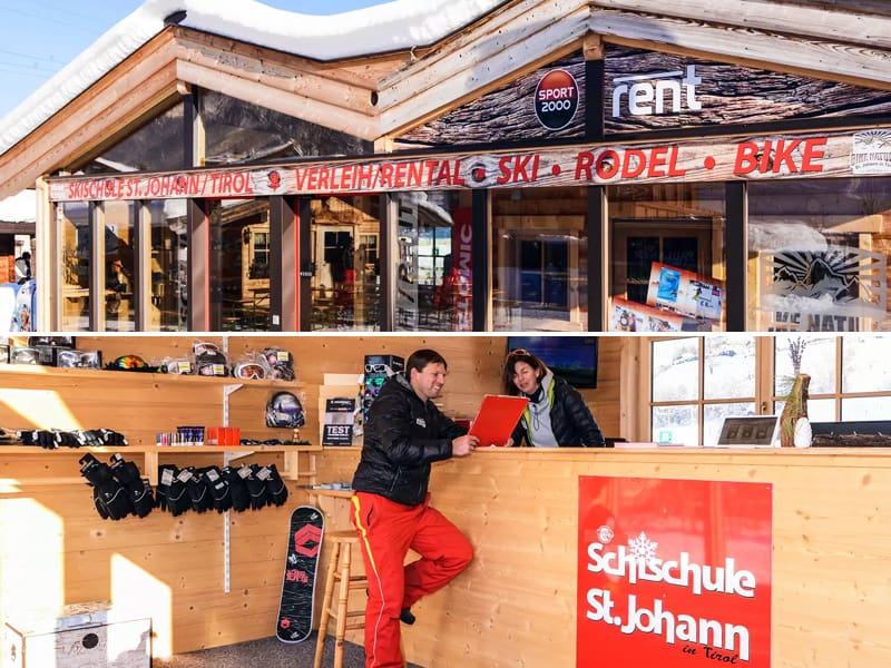 Ski hire shop Skiverleih - Skischule St. Johann in Speckbacherstrasse 75, St. Johann i. Tirol