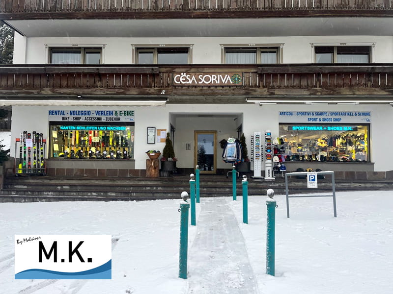 Ski hire shop M.K. Rent Soriva in Streda Dursan, 91, St. Christina - Grödental