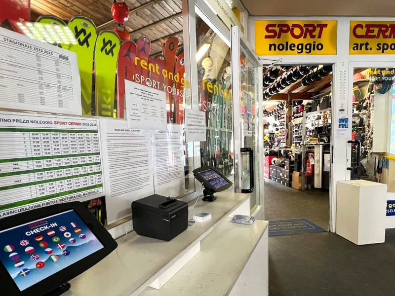 Ski hire shop Sport Cermis in Via Cermis 2, Alpe Cermis, Cavalese
