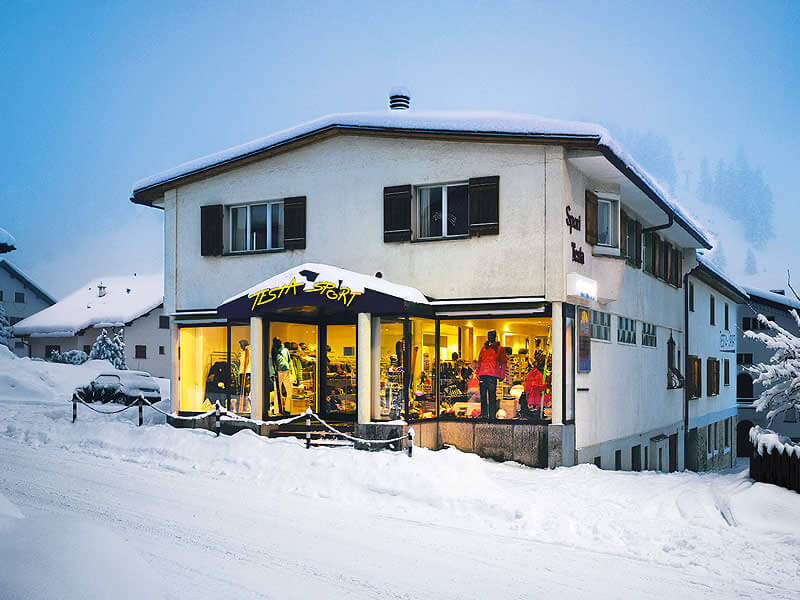 Ski hire shop Testa Sport in Via Maistra 49, Celerina
