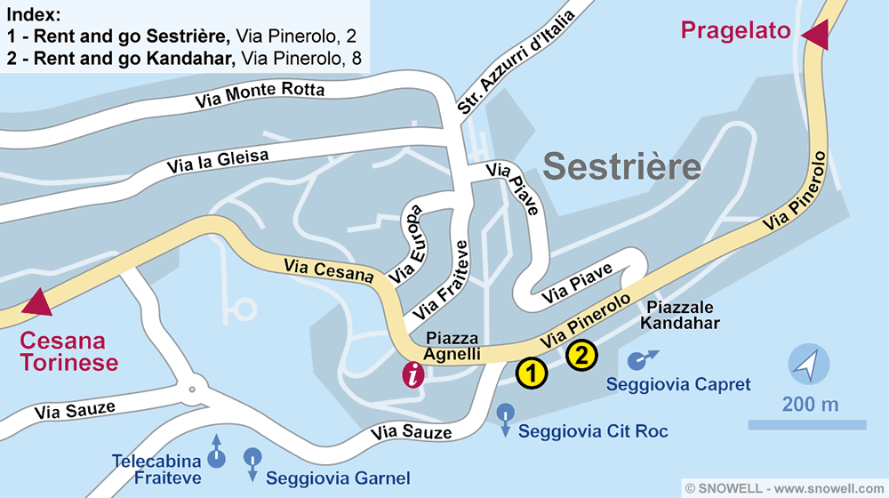 Ski Hire Sestriere SNOWELL